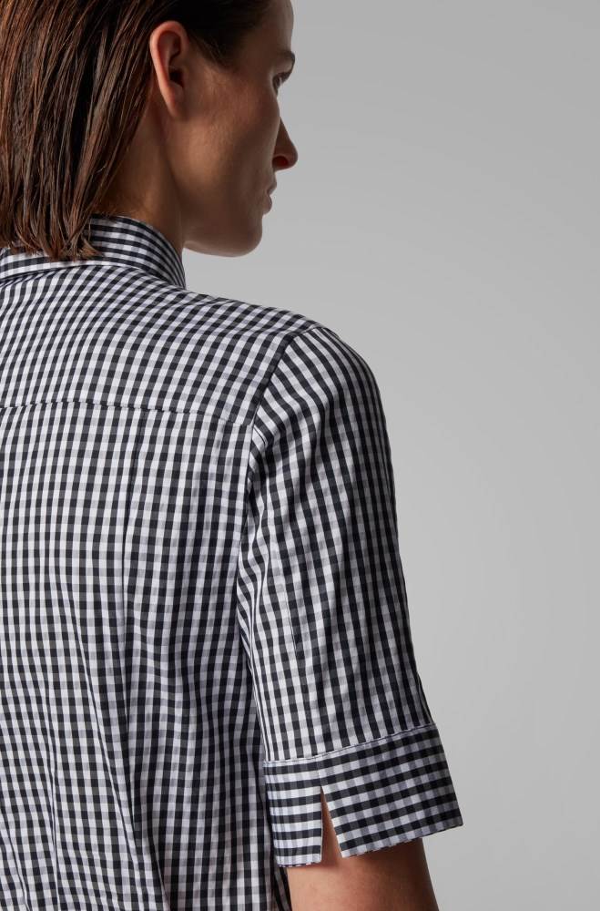 Hugo Boss Patterned slim-fit blouse Patterned | ZuESk6fy