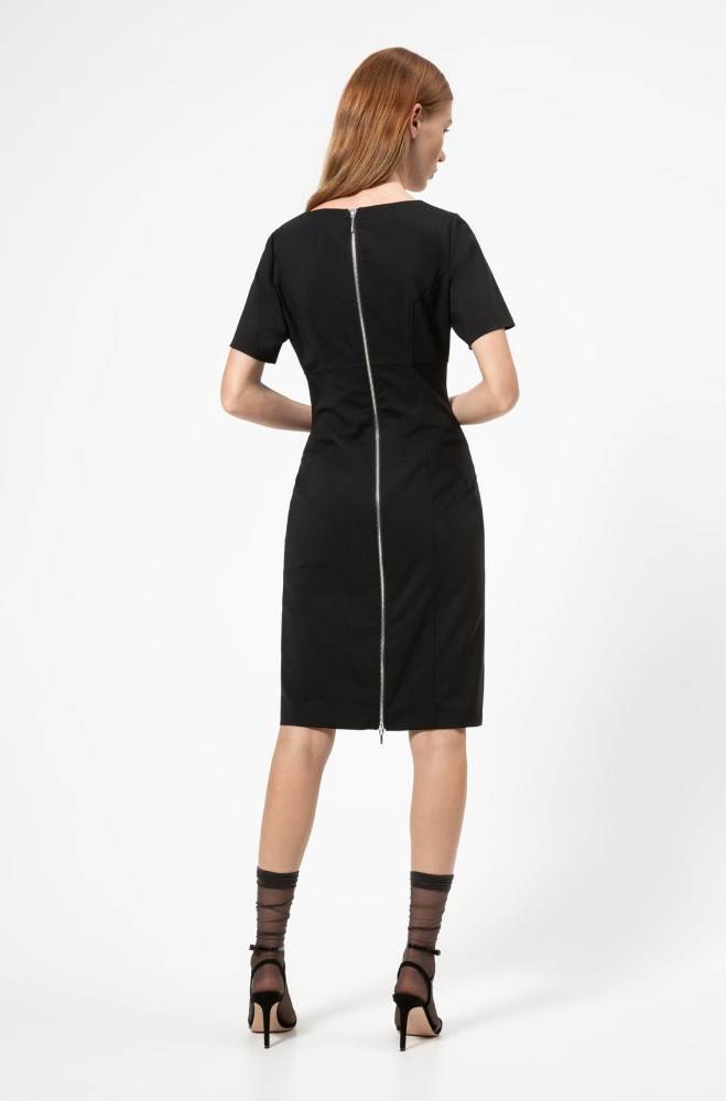 Hugo Boss Pencil dress Svarte | Uutmxn3t