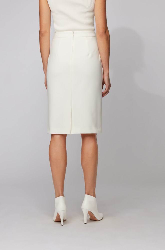 Hugo Boss Pencil skirt Hvite | bCkw1o0I