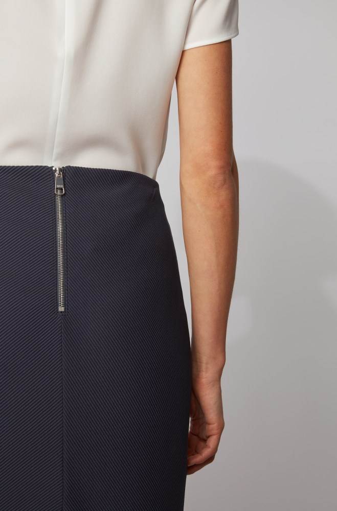 Hugo Boss Pencil skirt Mørke Blå | otciZQlV