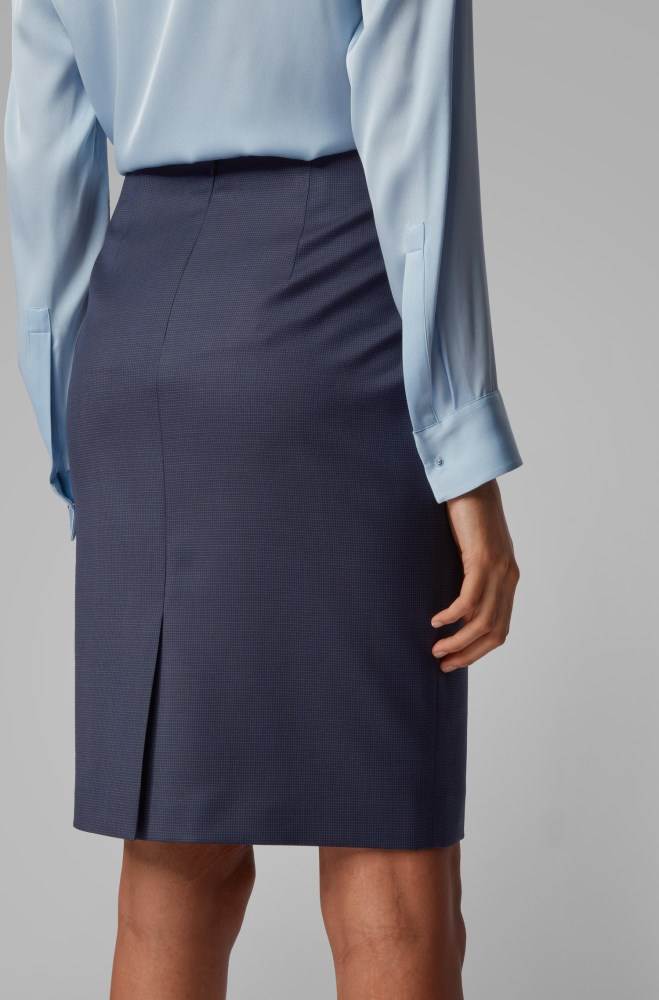 Hugo Boss Pencil skirt Mørke Blå | sNUo5tVJ