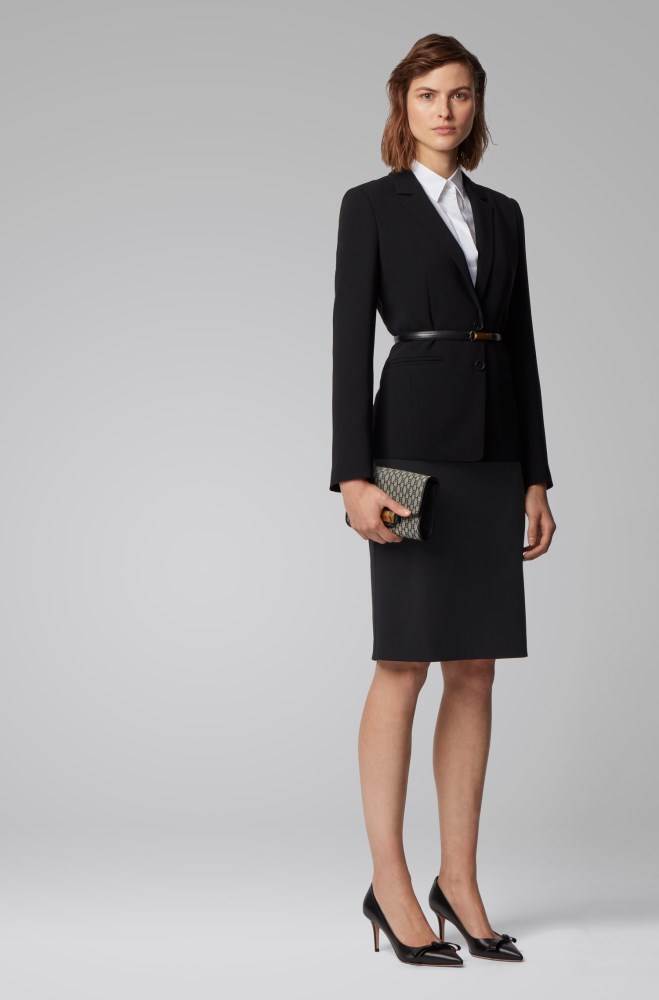 Hugo Boss Pencil skirt Svarte | kvBXXG8W