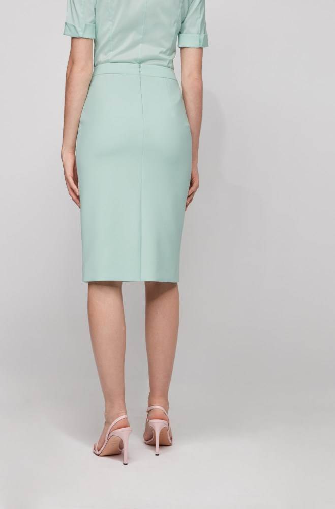 Hugo Boss Pencil skirt Turkis | KOjB0EXV