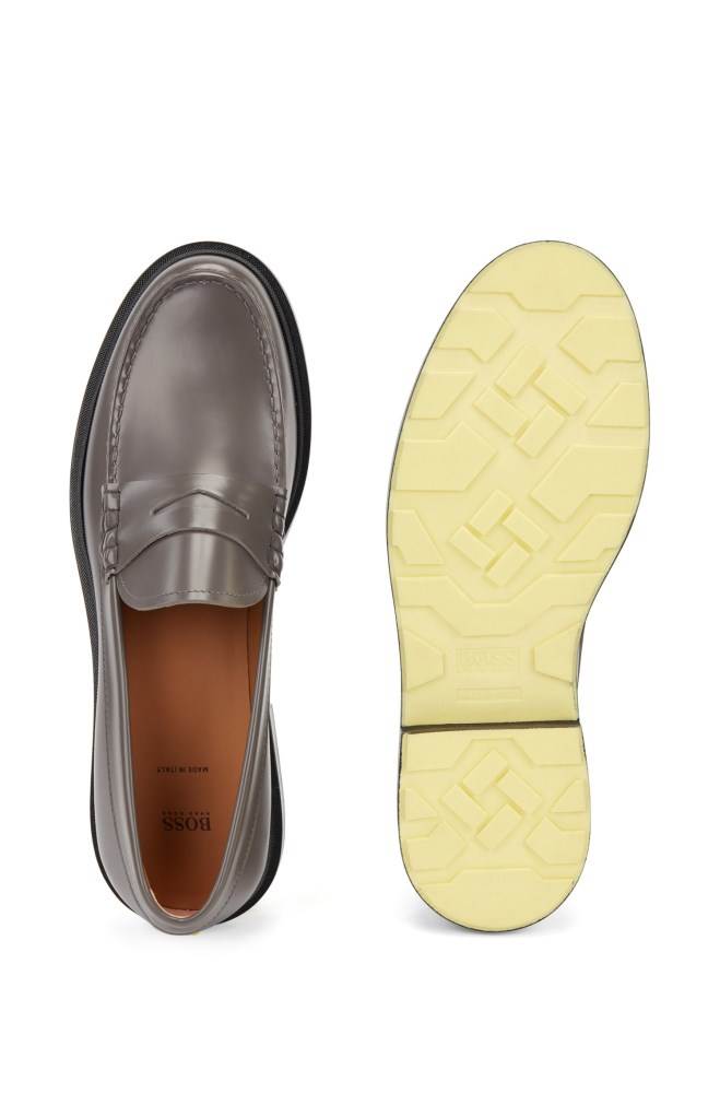 Hugo Boss Penny loafers Grå | NVsSYXM3