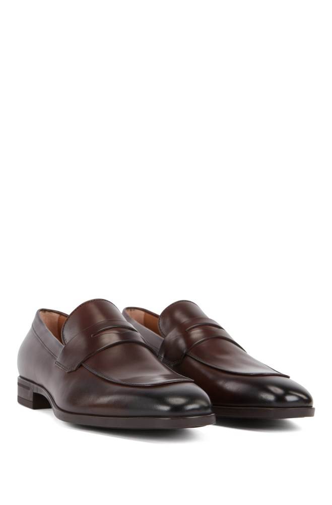 Hugo Boss Penny loafers Mørke Brune | G1VhwslE