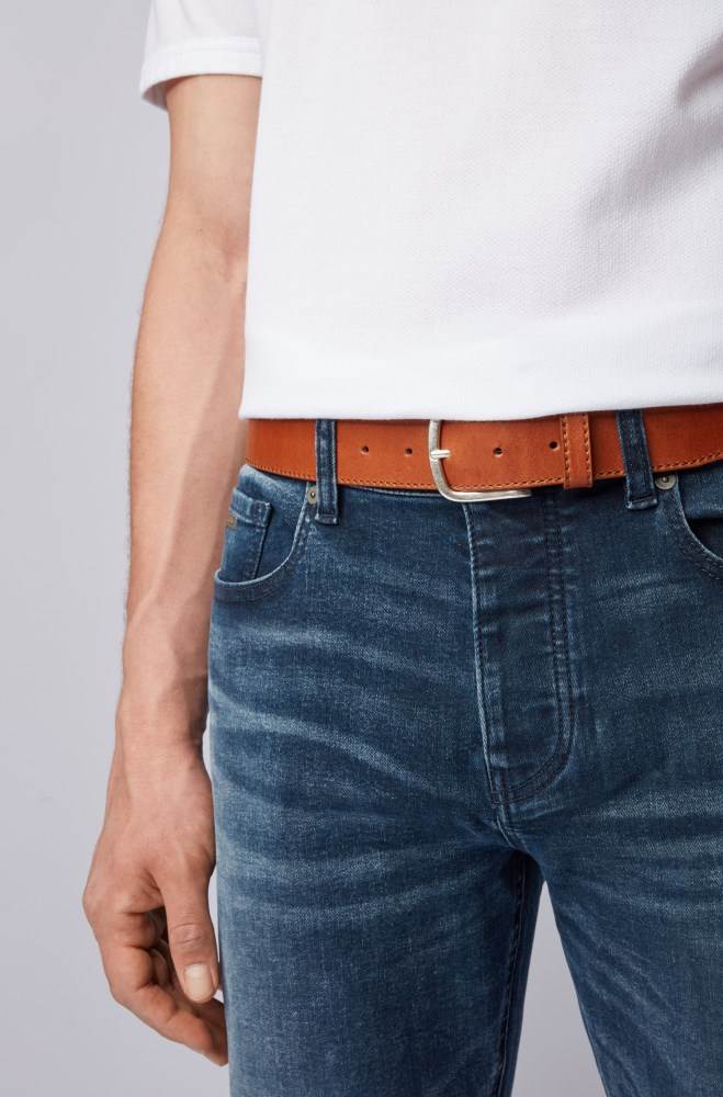 Hugo Boss Pin-buckle belt Brune | jDem9Kee