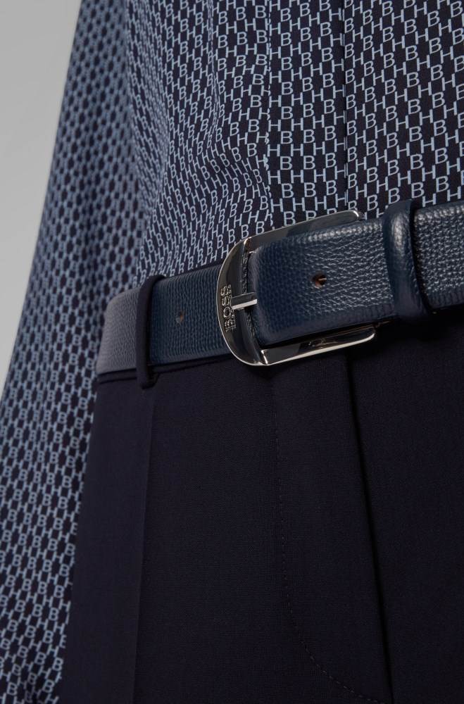 Hugo Boss Pin-buckle belt Mørke Blå | jbOvTwO8