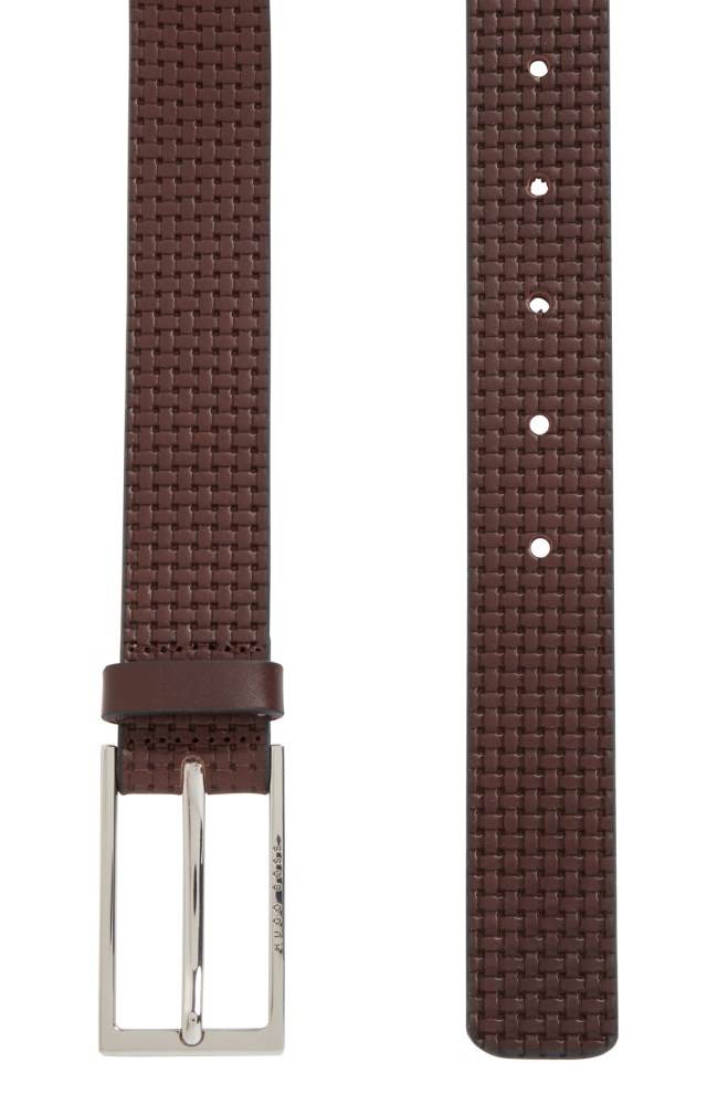 Hugo Boss Pin-buckle belt Mørke Brune | ar72oV2C