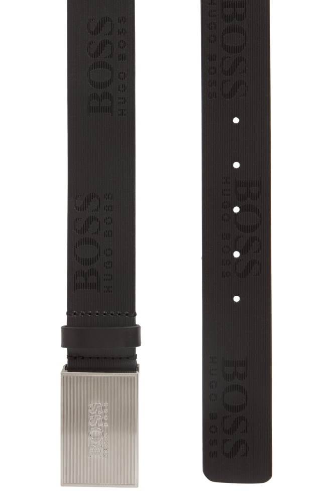 Hugo Boss Plate-buckle belt Svarte | JDpv4S9d