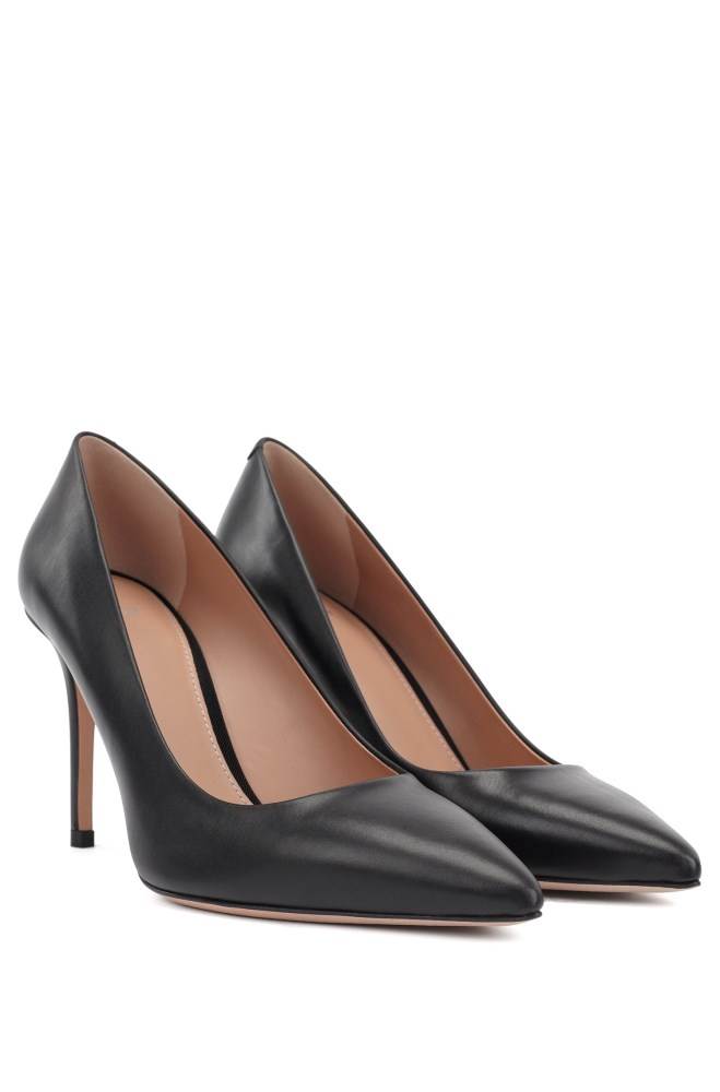 Hugo Boss Pointed-toe court shoes Svarte | BLP2rgPG