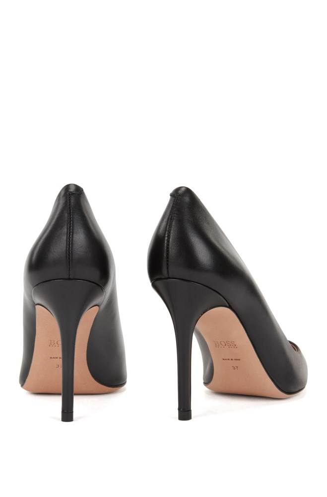 Hugo Boss Pointed-toe court shoes Svarte | BLP2rgPG