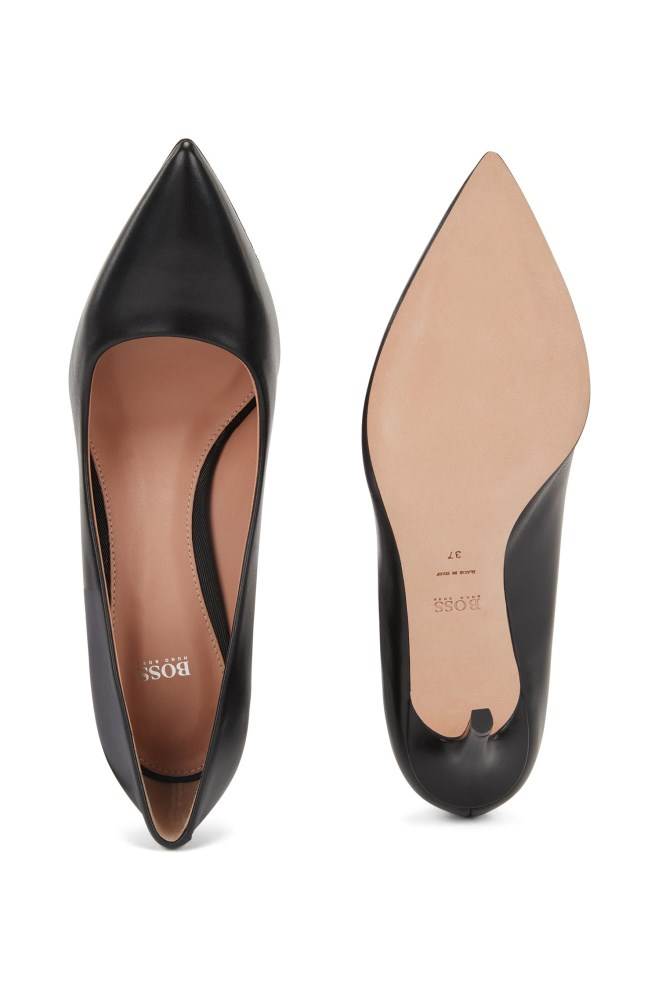 Hugo Boss Pointed-toe court shoes Svarte | BLP2rgPG