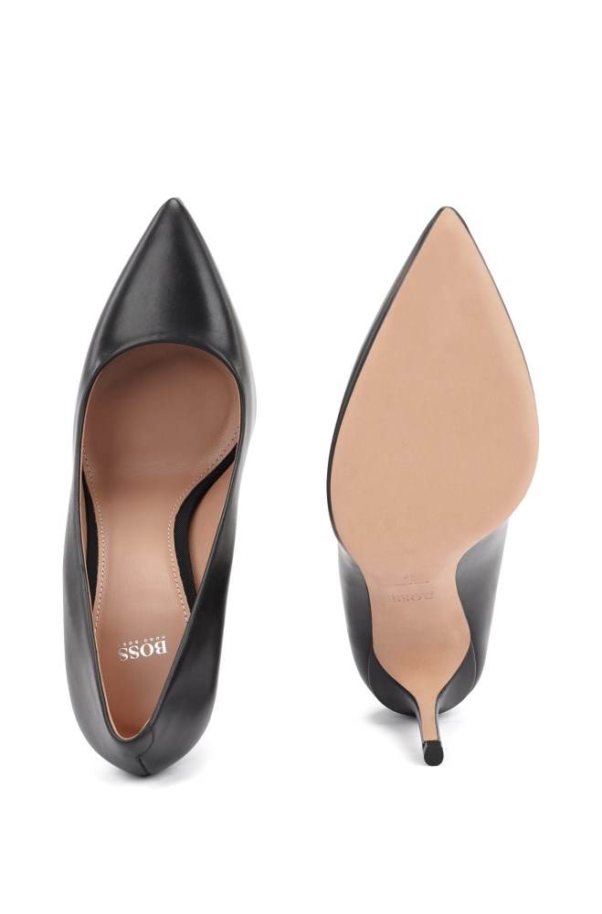 Hugo Boss Pointed-toe court shoes Svarte | BLP2rgPG