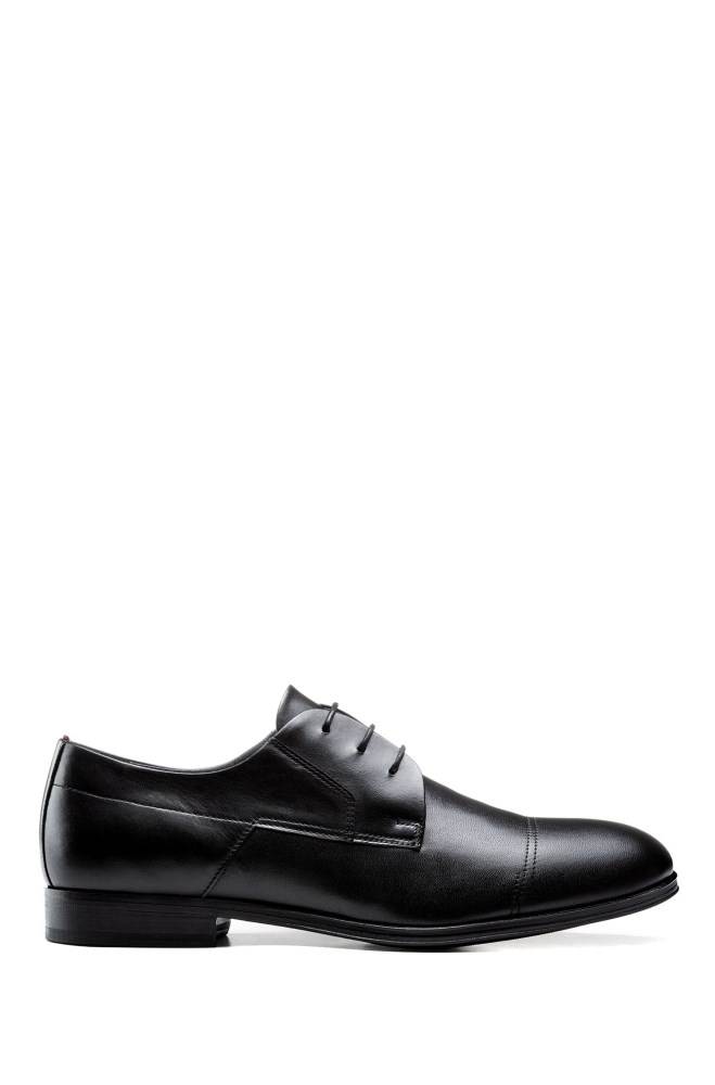 Hugo Boss Polished-leather Derby shoes Svarte | vm67tloR