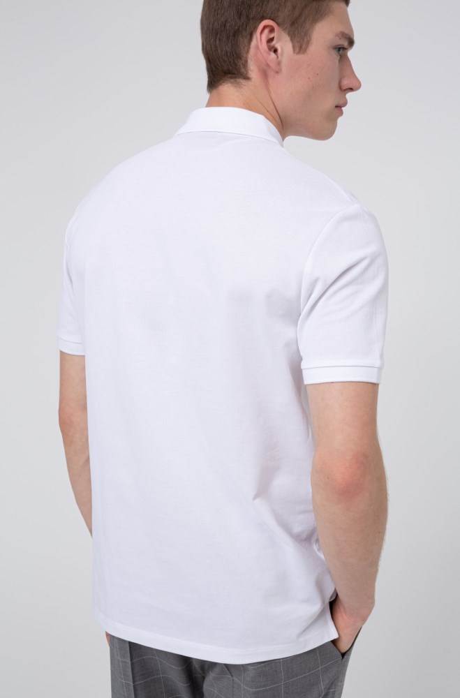 Hugo Boss Polo shirt Hvite | DlyT2Ea0