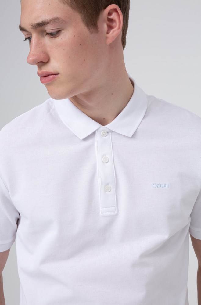 Hugo Boss Polo shirt Hvite | DlyT2Ea0