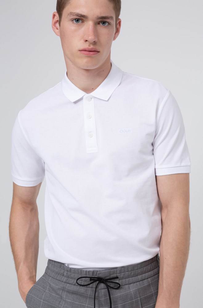 Hugo Boss Polo shirt Hvite | DlyT2Ea0