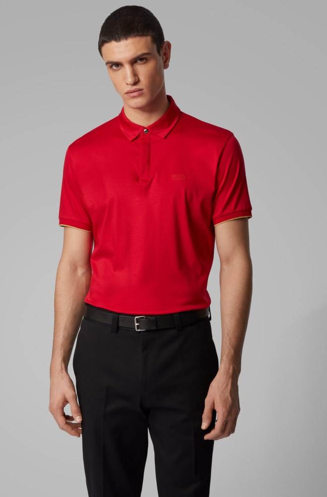 Hugo Boss Polo shirt Rød | 2MXvv87X