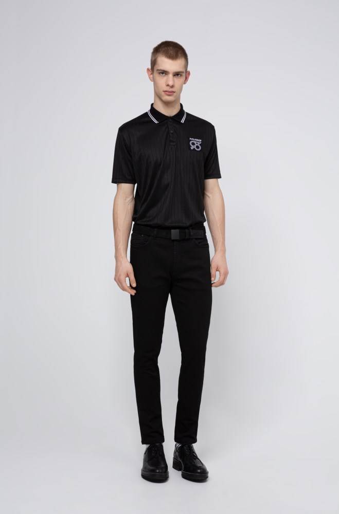 Hugo Boss Polo shirt Svarte | OPDsoW3K