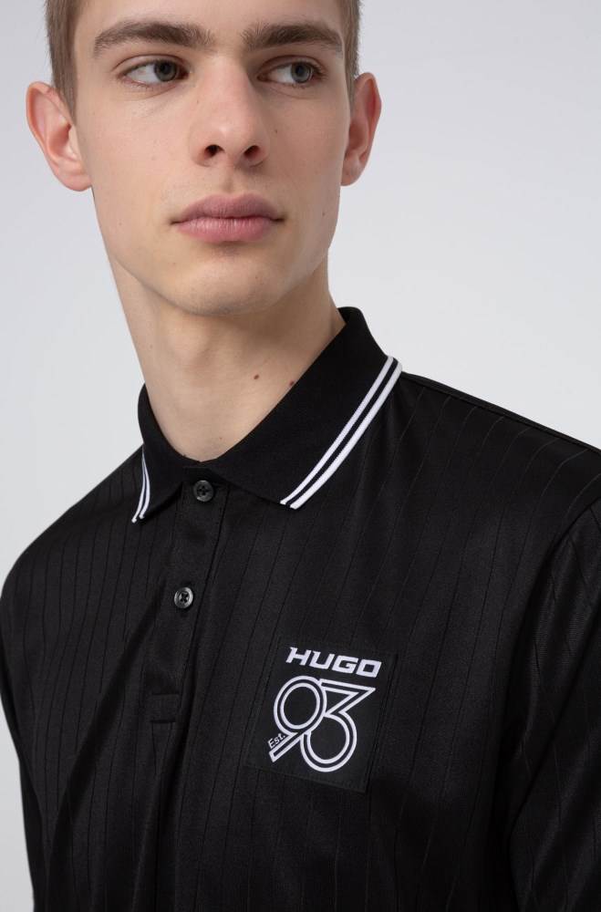 Hugo Boss Polo shirt Svarte | OPDsoW3K