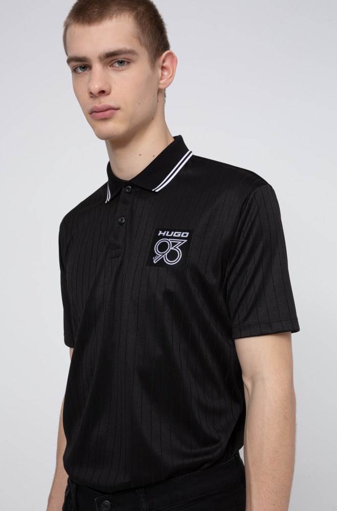 Hugo Boss Polo shirt Svarte | OPDsoW3K