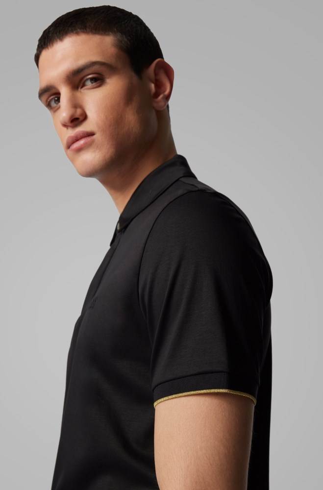 Hugo Boss Polo shirt Svarte | nhpXNRID