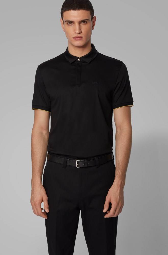 Hugo Boss Polo shirt Svarte | nhpXNRID