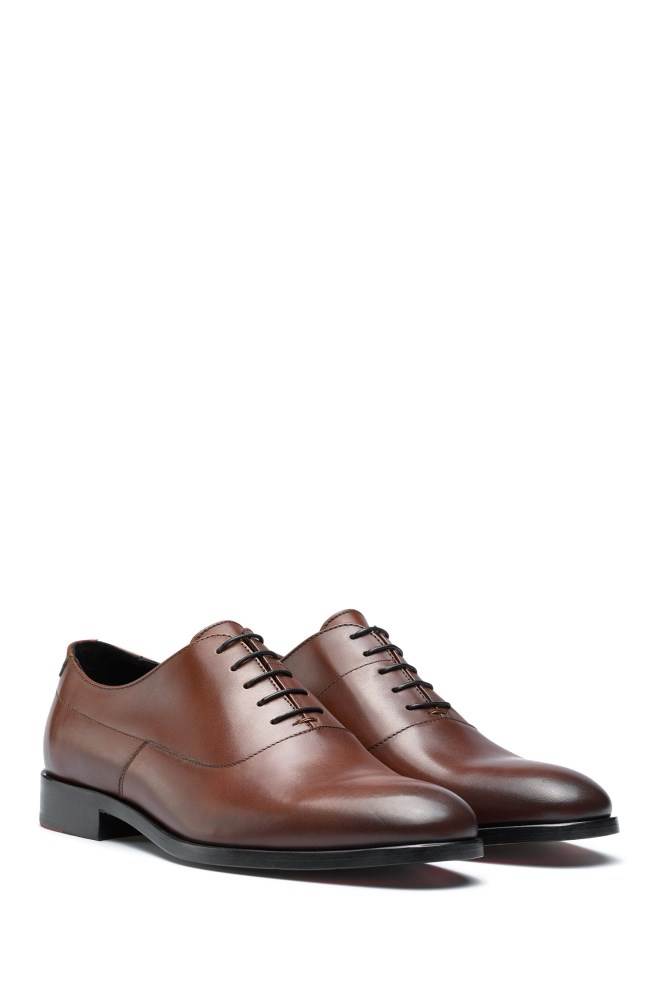 Hugo Boss Portuguese-made Oxford shoes Brune | R1In7EyW