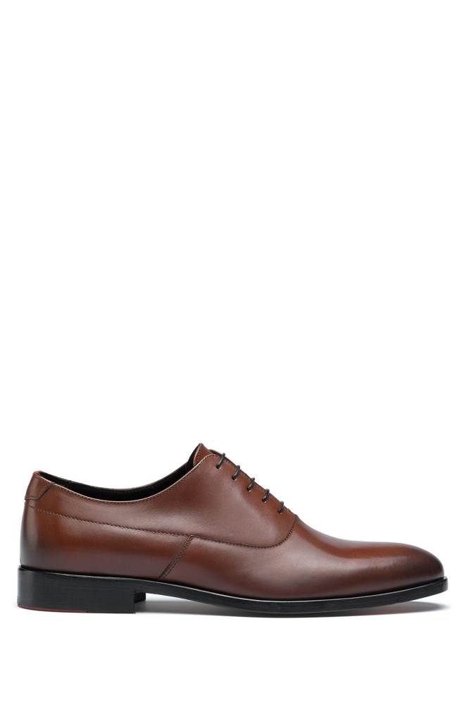 Hugo Boss Portuguese-made Oxford shoes Brune | R1In7EyW