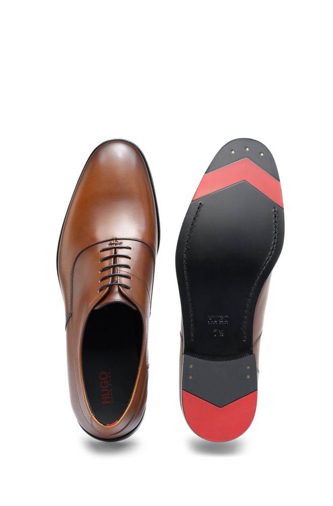 Hugo Boss Portuguese-made Oxford shoes Brune | tYhHd2kj