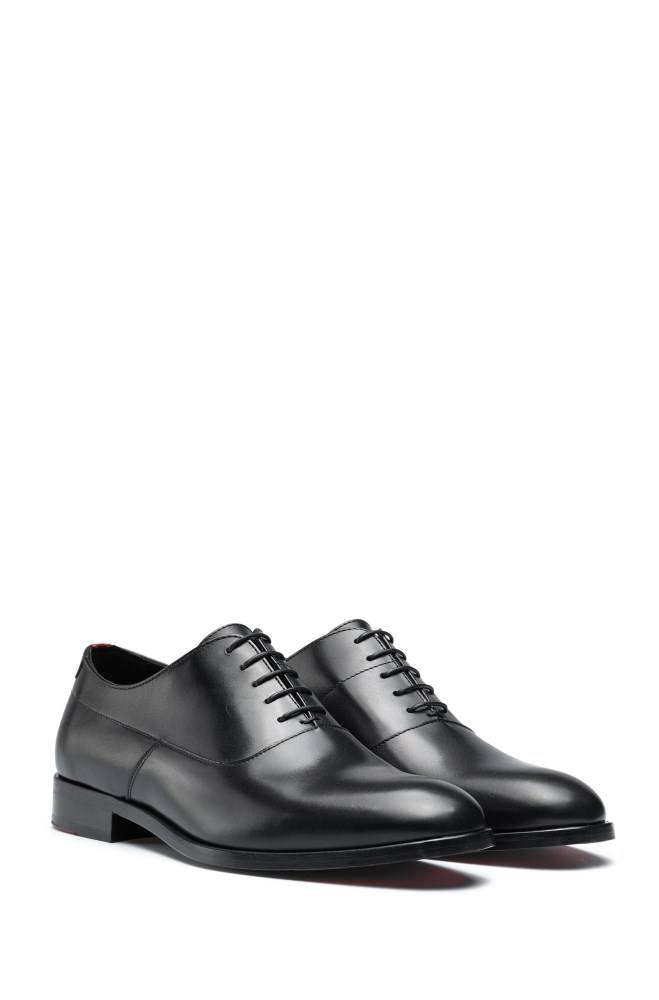 Hugo Boss Portuguese-made Oxford shoes Svarte | 9diea0Mx