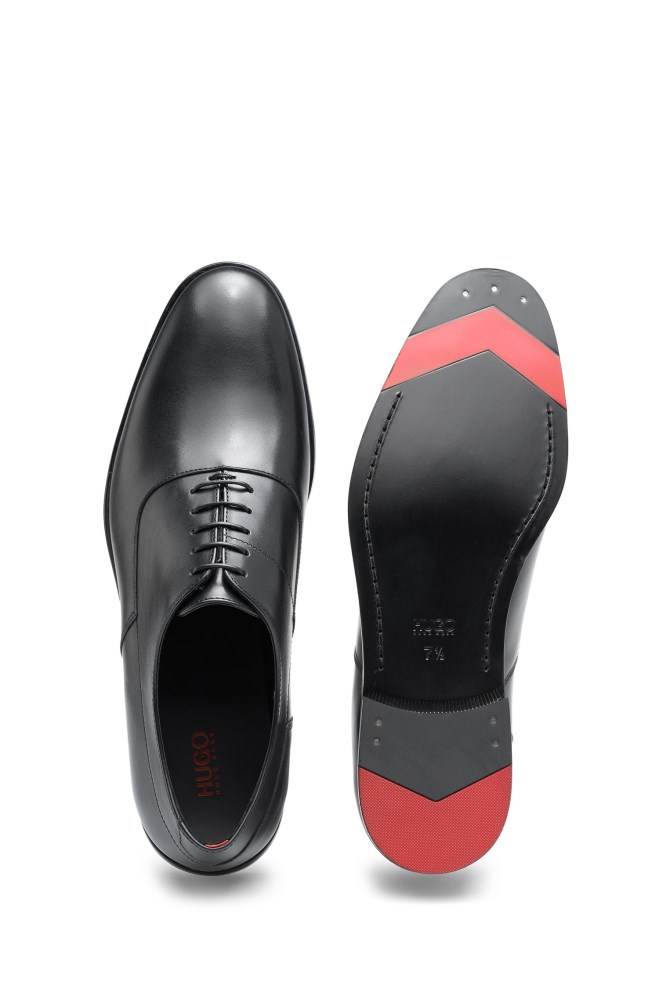 Hugo Boss Portuguese-made Oxford shoes Svarte | B0PYUhQg