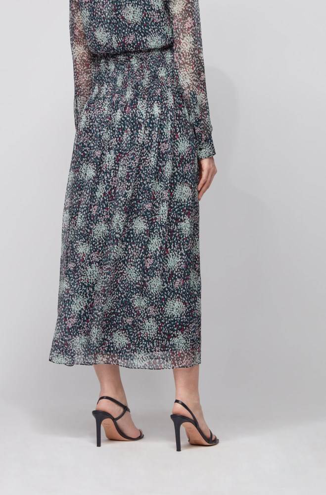 Hugo Boss Printed maxi skirt Patterned | PKJBkE8R