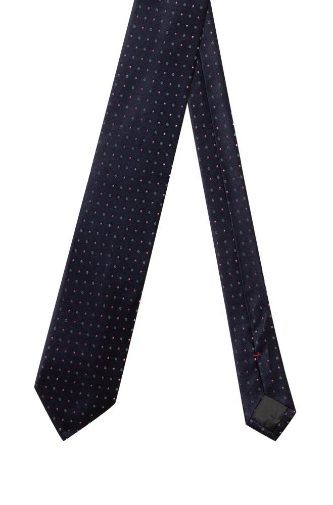 Hugo Boss Pure-silk tie Mørke Blå | DKg8yWSB