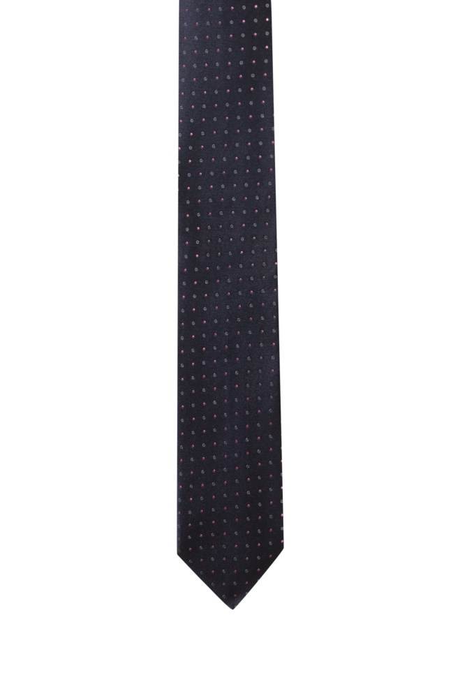 Hugo Boss Pure-silk tie Mørke Blå | DKg8yWSB