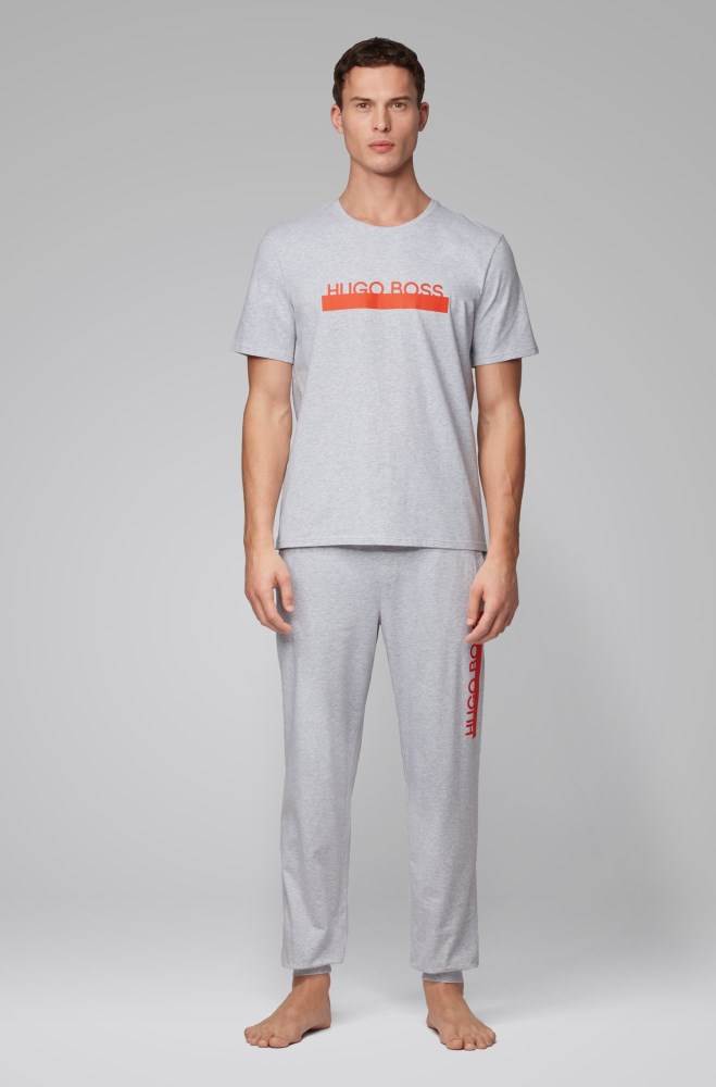 Hugo Boss Pyjama T-shirt Grå | sqp5zkrz