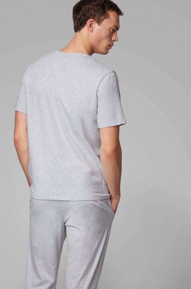 Hugo Boss Pyjama T-shirt Grå | sqp5zkrz