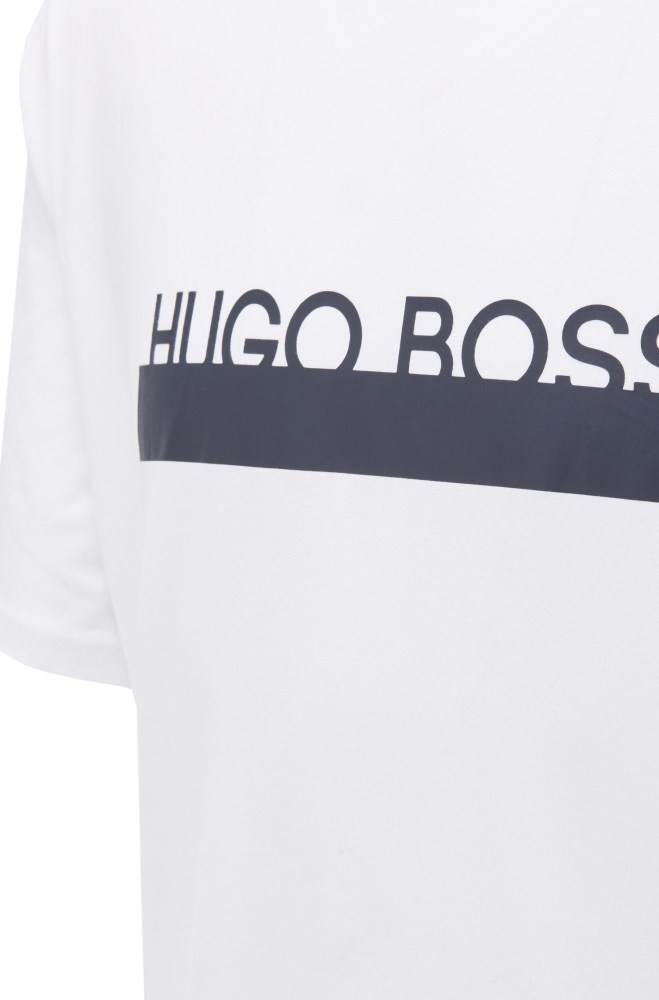 Hugo Boss Pyjama T-shirt Hvite | oxlsc9fH