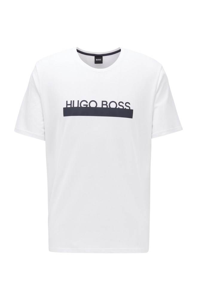 Hugo Boss Pyjama T-shirt Hvite | oxlsc9fH