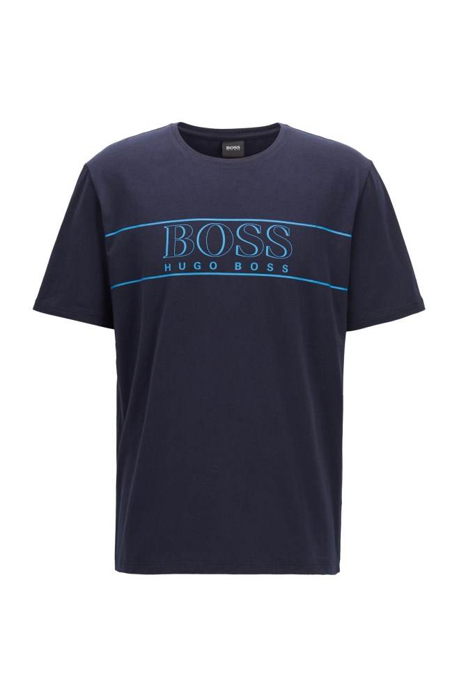 Hugo Boss Pyjama T-shirt Lyse Blå | OKI2XQW6