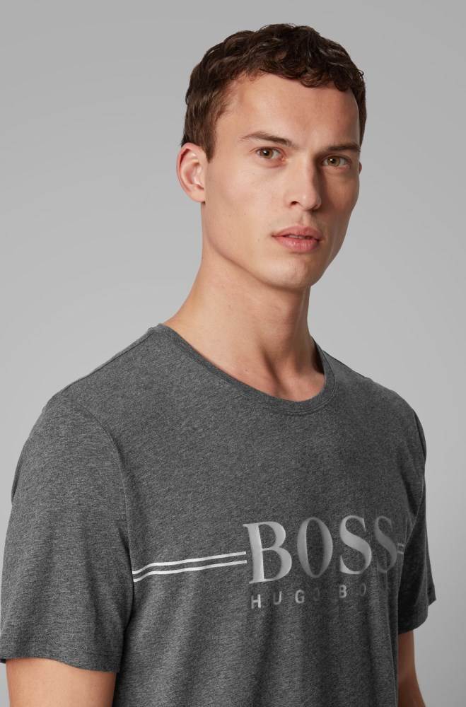 Hugo Boss Pyjama T-shirt Mørke Grå | 5dNmE2tB