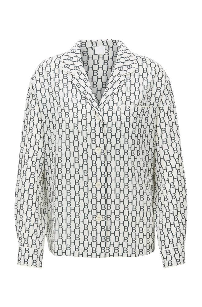 Hugo Boss Pyjama-style blouse Patterned | 425rBmVT