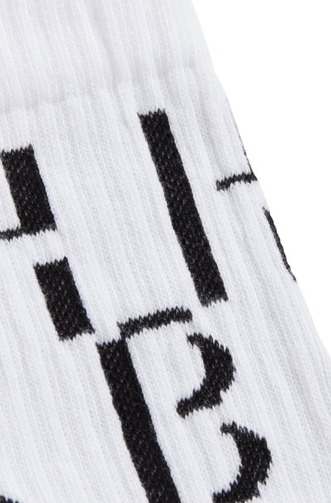 Hugo Boss Quarter-length socks Hvite | TfjQC0zi