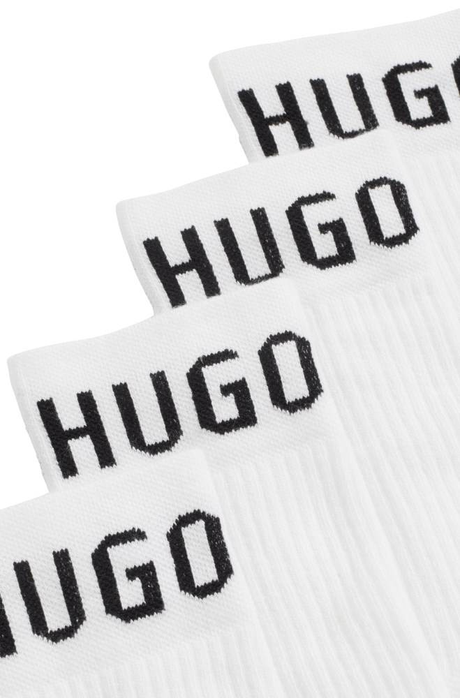 Hugo Boss Quarter-length socks Hvite | bXhgUoaW