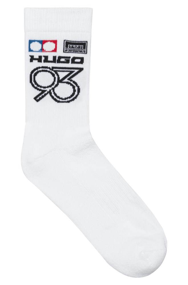 Hugo Boss Quarter-length socks Hvite | nTrZRibR