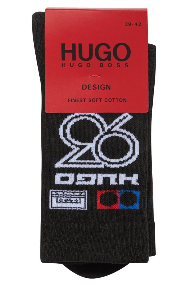 Hugo Boss Quarter-length socks Svarte | 7E8Cbk28