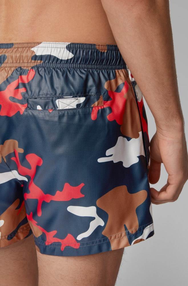 Hugo Boss Quick-dry swim shorts Blå | 5tF9Mw1w