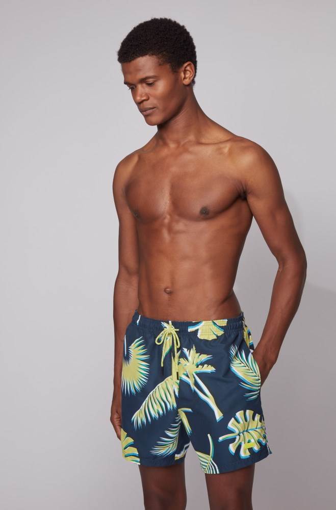 Hugo Boss Quick-dry swim shorts Blå | lFt50LTM