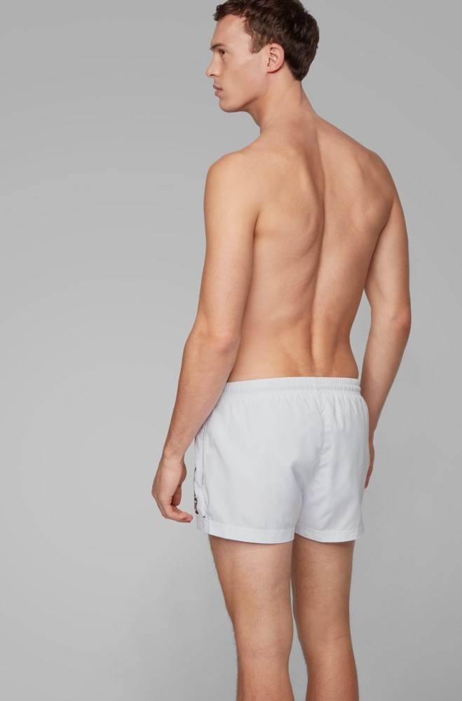 Hugo Boss Quick-dry swim shorts Hvite | tyXufn7n