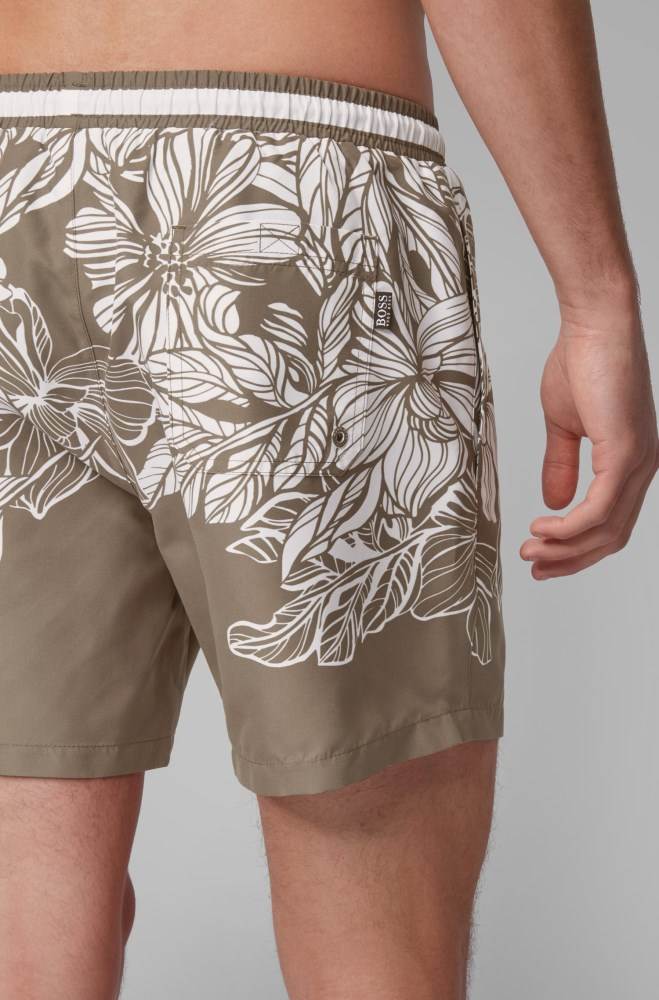 Hugo Boss Quick-dry swim shorts Lyse Brune | YtoOww60